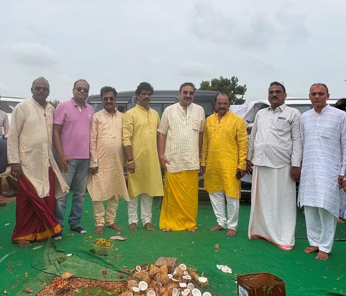 Team at the ground-breaking ceremony